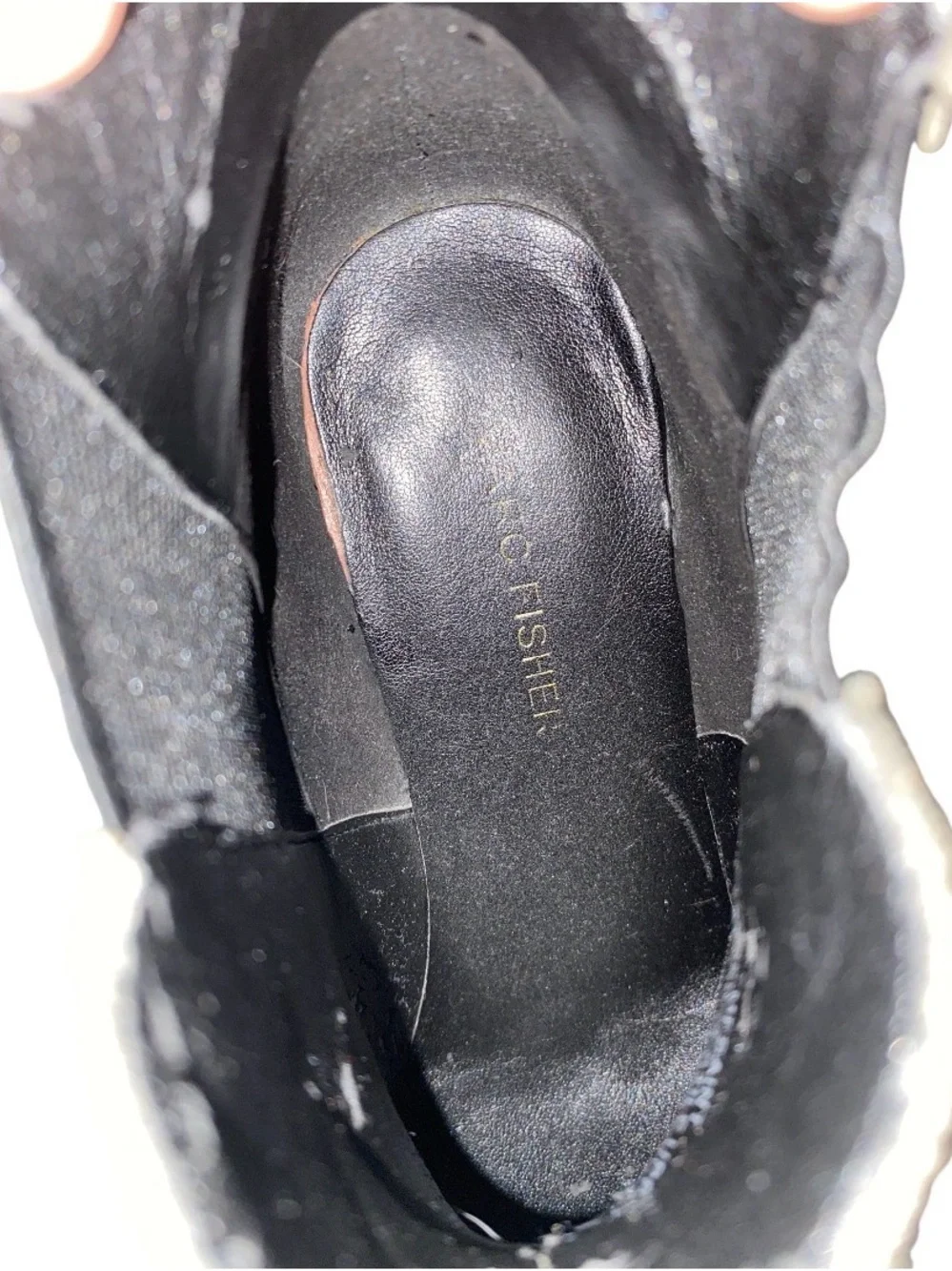 Marc Fisher Womens Mallory Gray and Black Suede Booties 6.5
